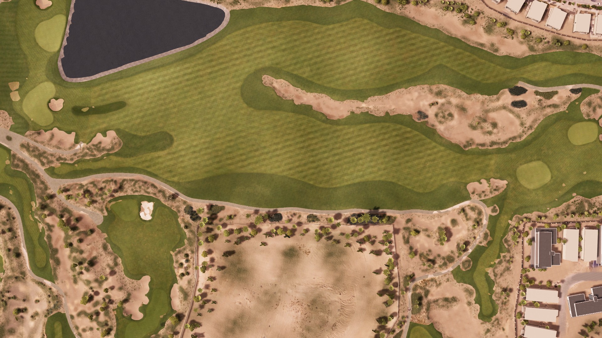 Hole 1 at Trump International Dubai