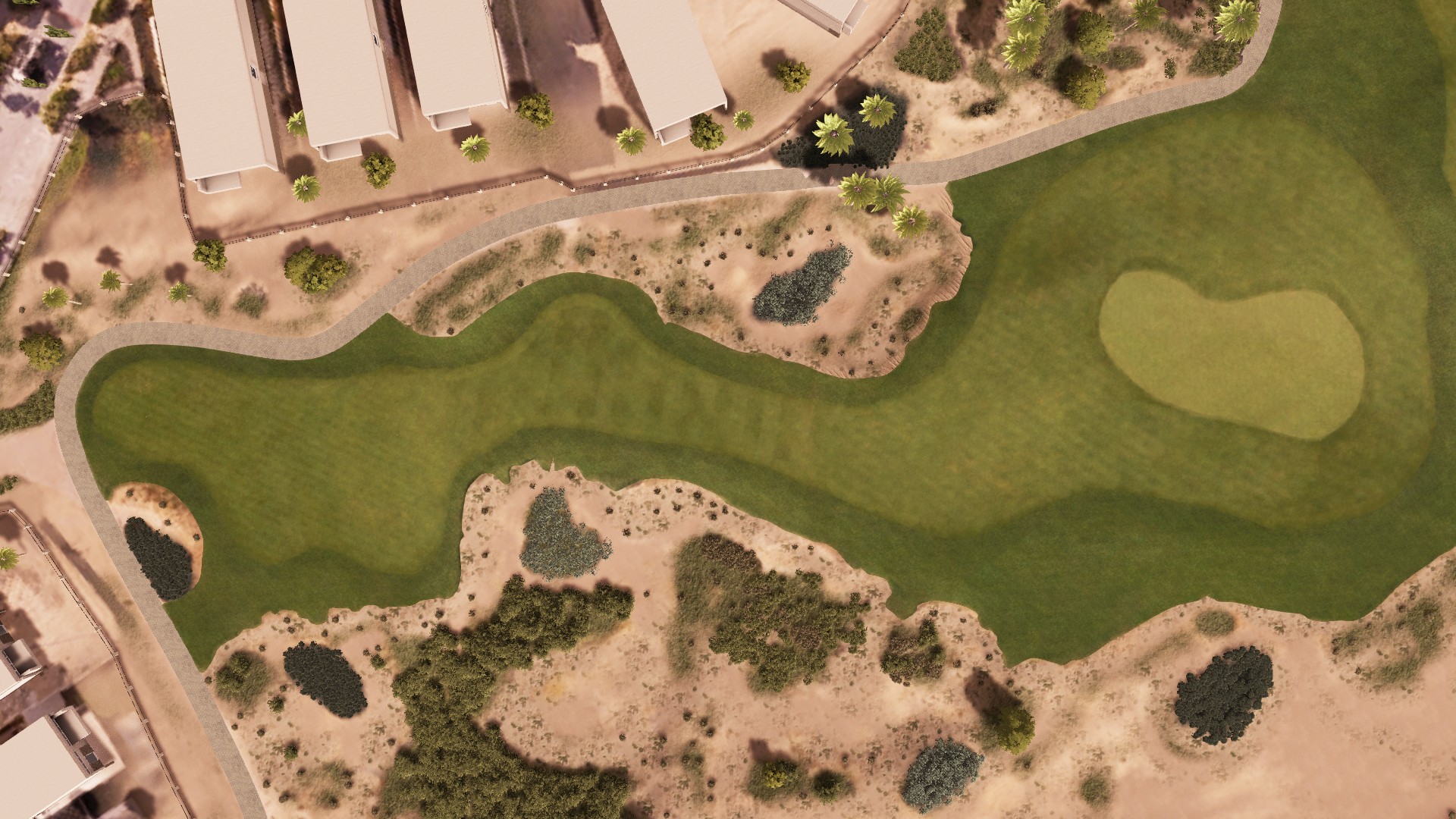 Hole 15 at Trump International Dubai
