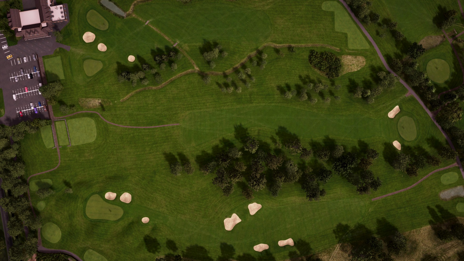 Hole 1 at Wychwood GC