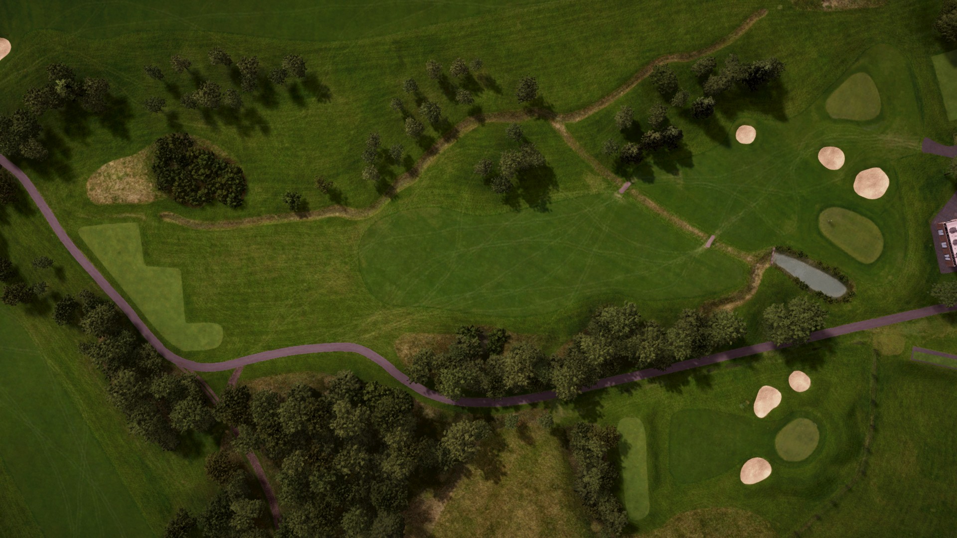 Hole 18 at Wychwood GC