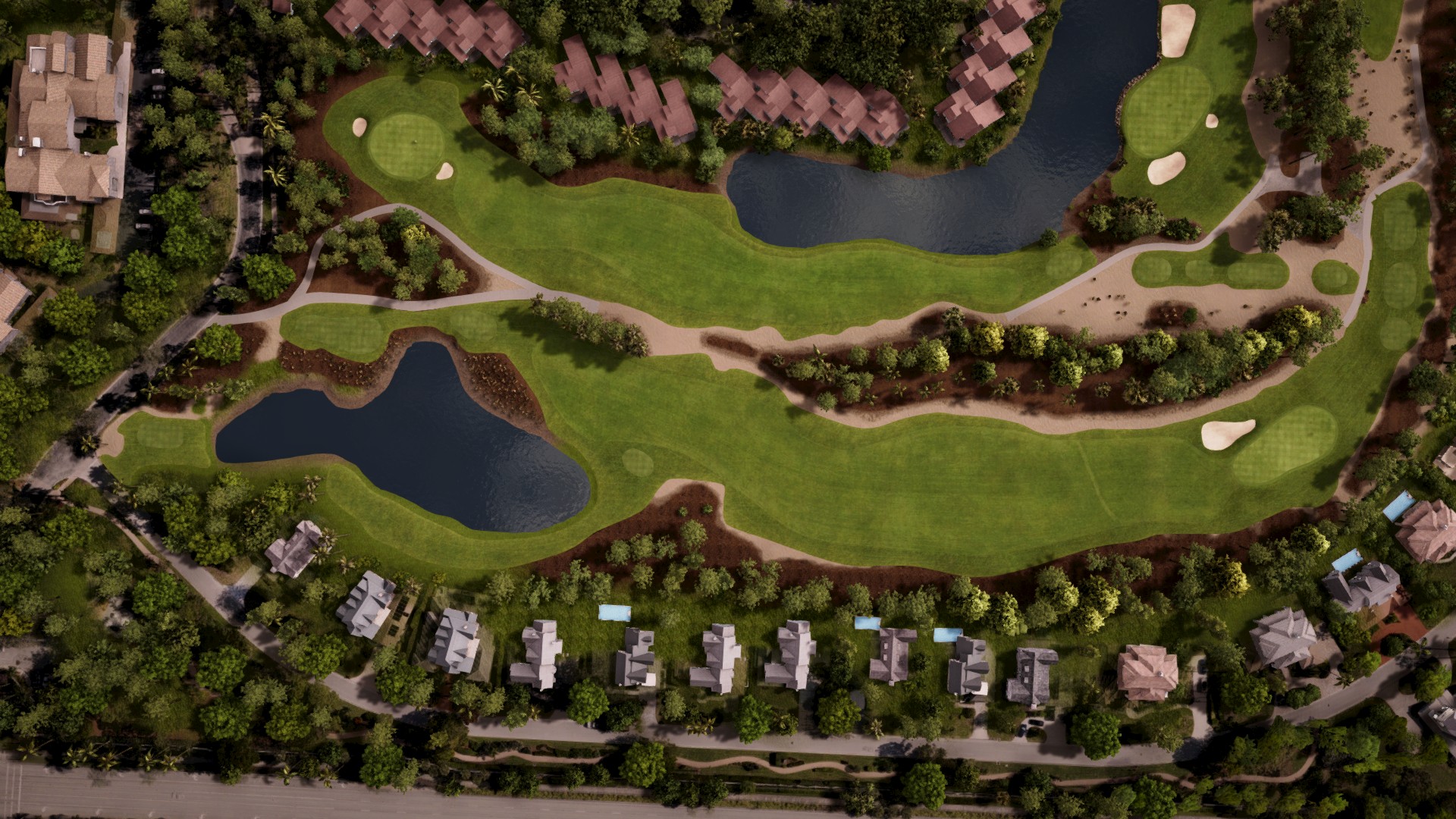 Hole 5 at Wyndemere Country Club - Green/White