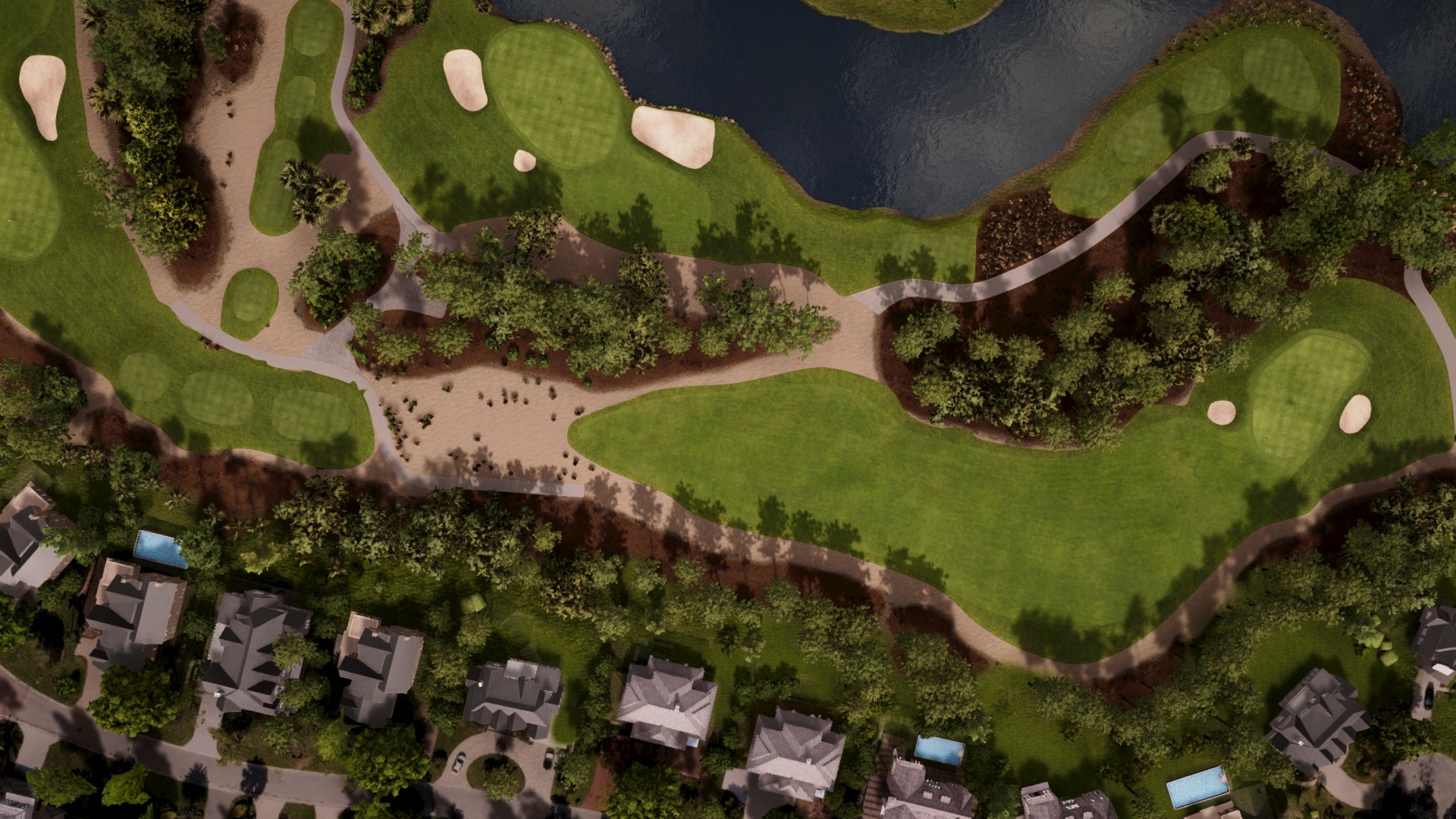 Hole 6 at Wyndemere Country Club - Green/White