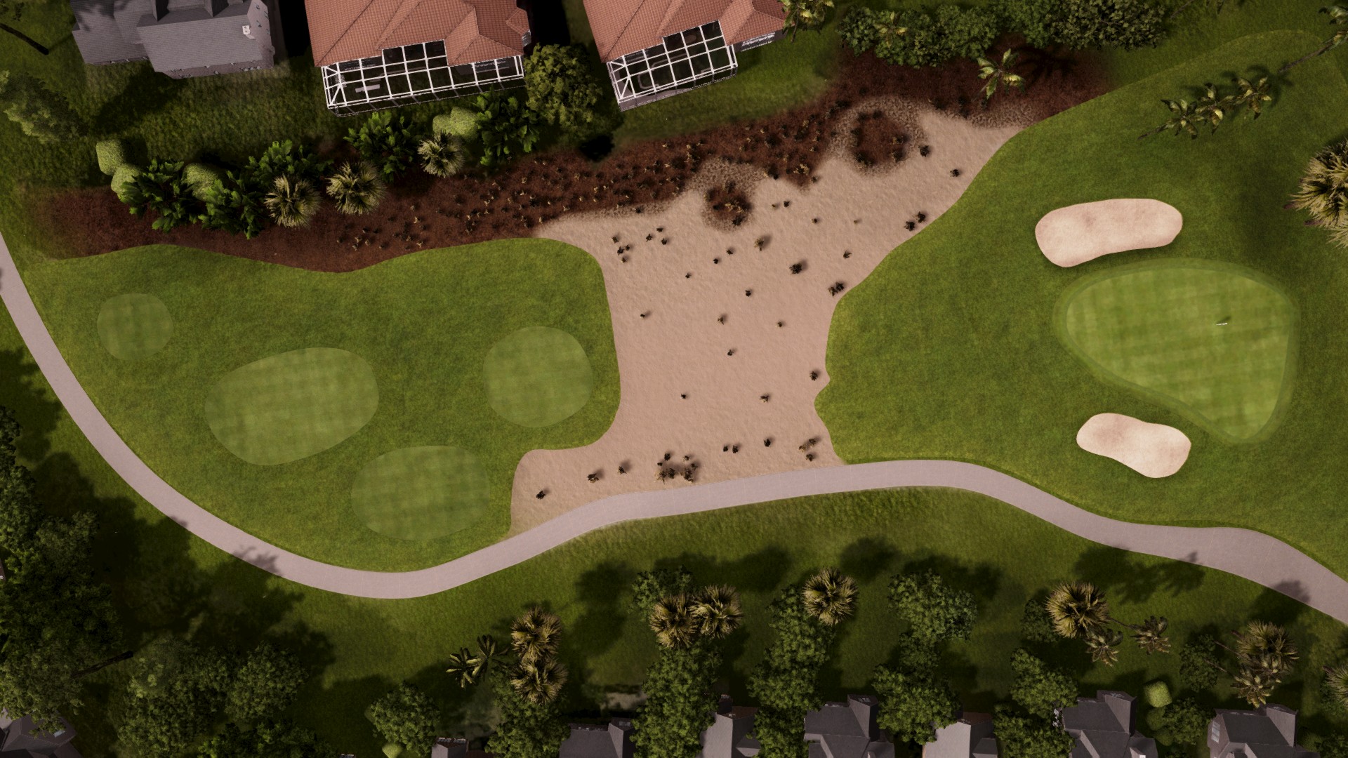 Hole 8 at Wyndemere Country Club - Green/White