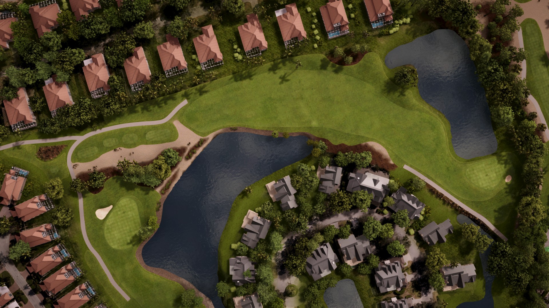 Hole 18 at Wyndemere Country Club - Green/White